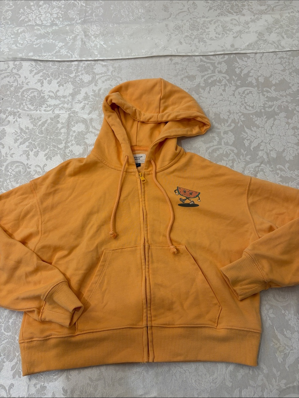 American Eagle Outfitters Sunny Yellow zip Hoodie